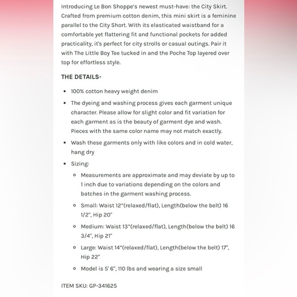 Le Bon Shoppe Denim City High Waisted Skirt - Picture 8 of 8